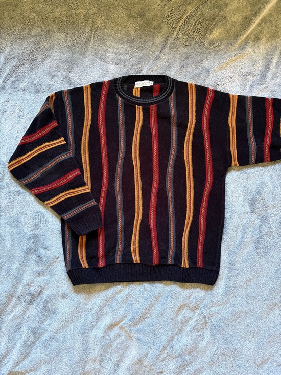 Norm Thompson Other - Vintage Norm Thompson 3D Knit Coogi Style Crewneck Mens Medium Sweater USA Made